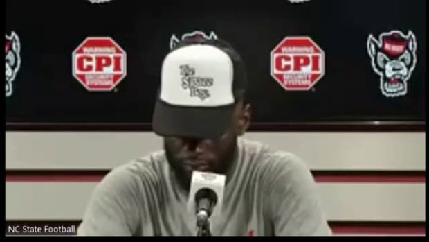 Tyler Baker-Williams after NCSU vs CSU